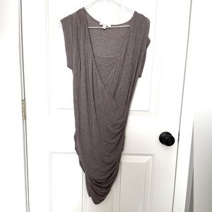 Tan Ella Moss Lightweight Shortsleeve Dress, Size XS with Built in Slip